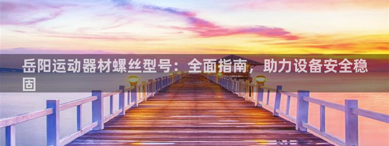 意昂3娱乐下载:岳阳运动器材螺丝型号:全面指南,助力设备安全